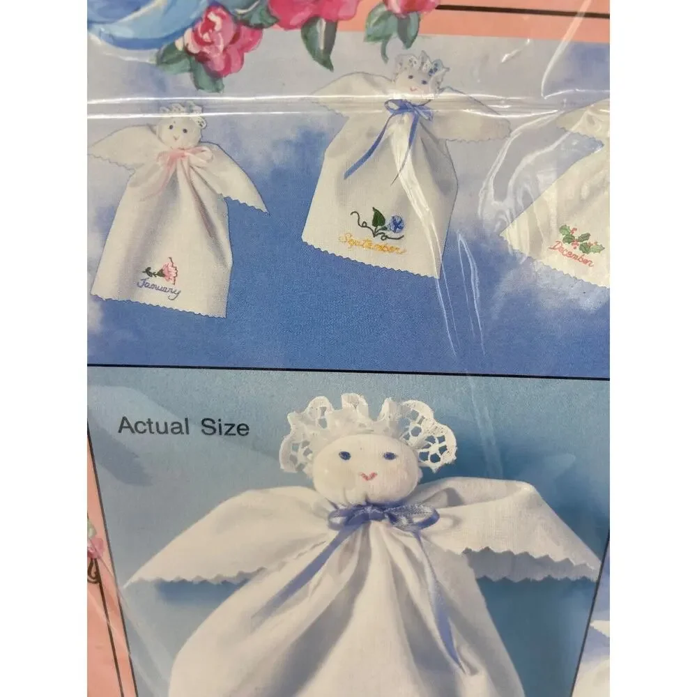 New Bucilla Flowers of the Month 1992 Gallery Stitches 12‎ Littlest Angels 33260
